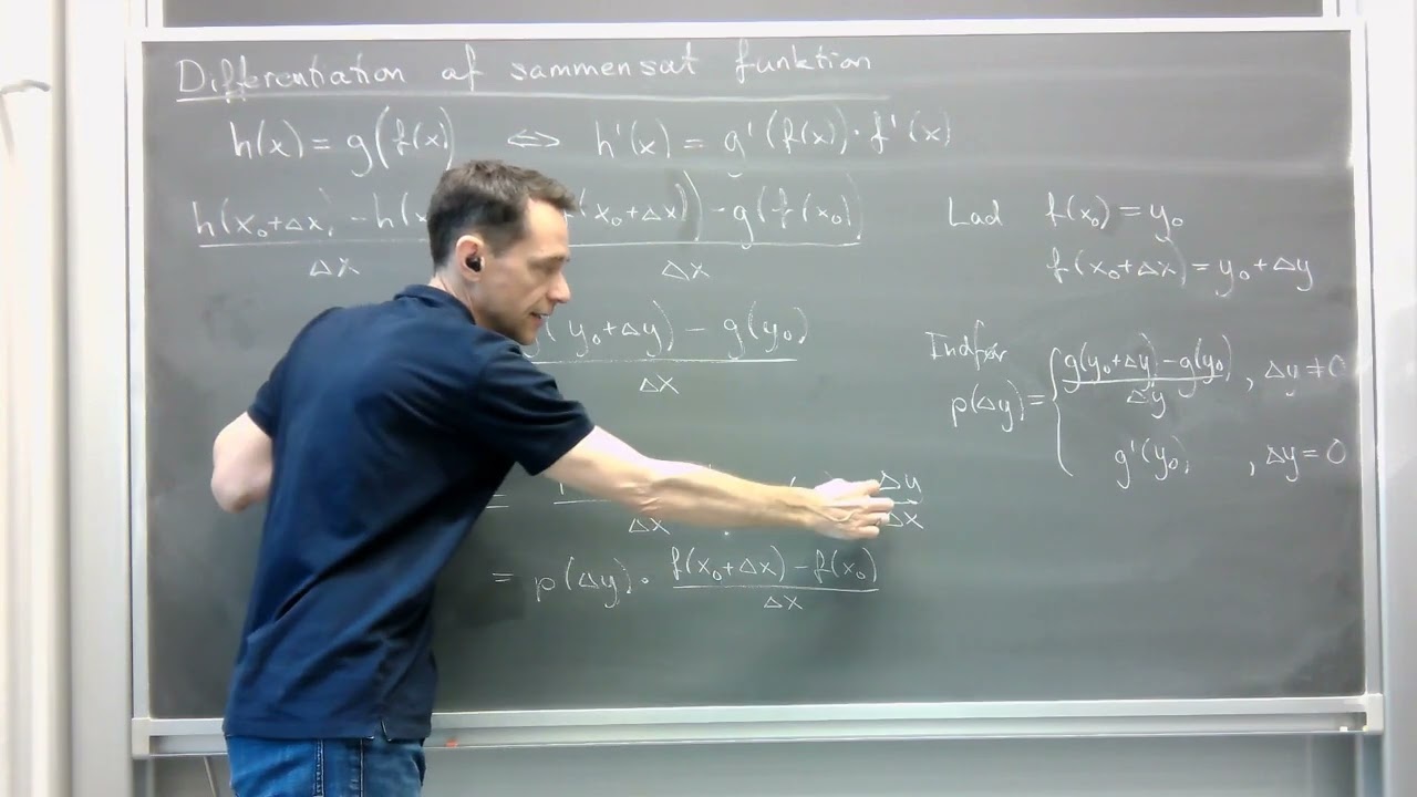 Differentiation af sammensat funktion bevis