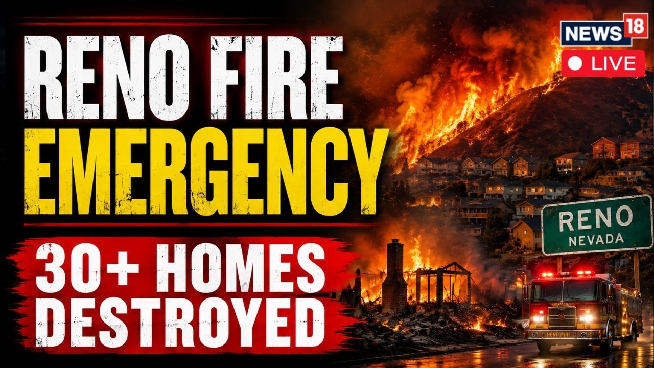 Reno Wildfire Update LIVE: Hawk Fire Burns 15,000 Acres, 30+ Homes Destroyed | Nevada | US NEWS LIVE
