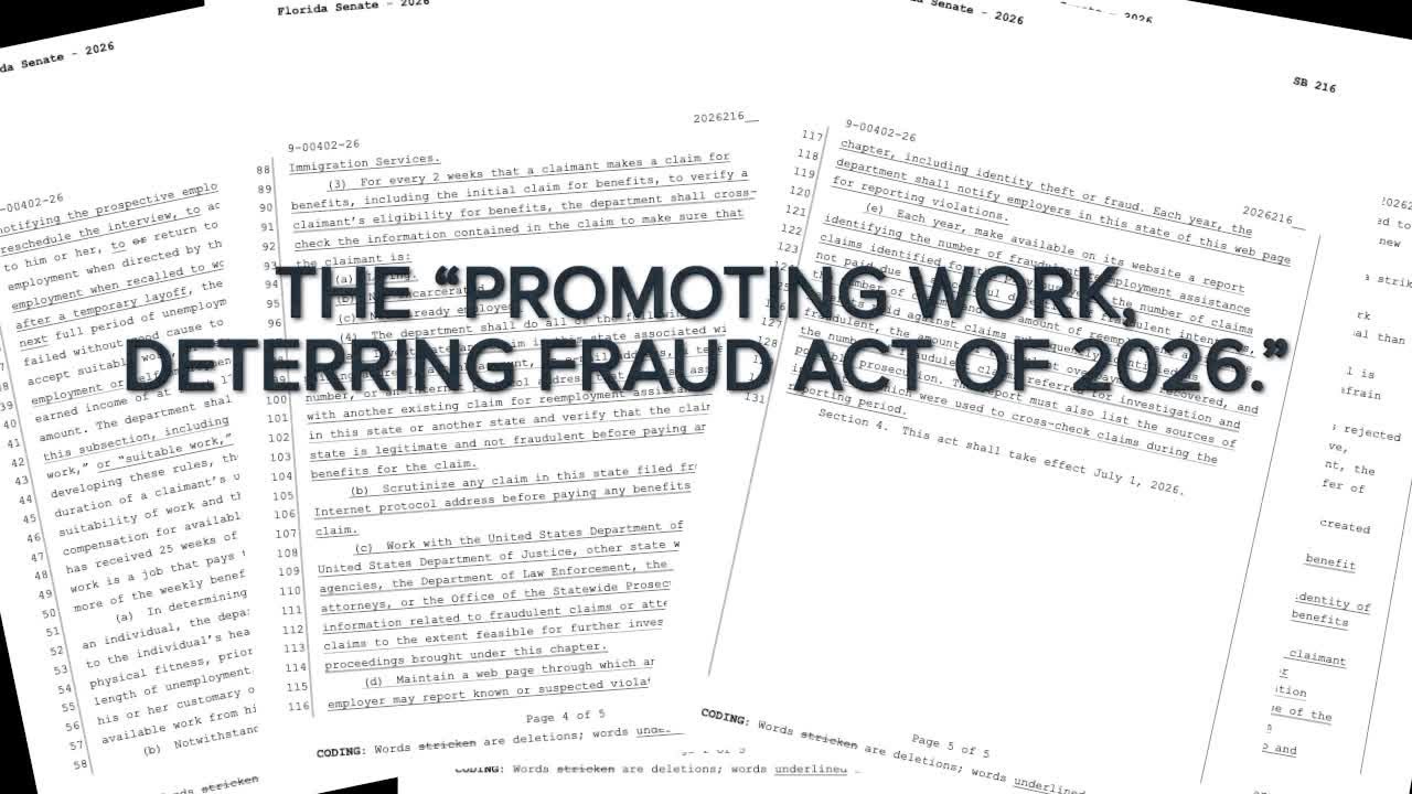 Florida's New Unemployment Bill: Fraud Prevention or Barrier to Benefits?