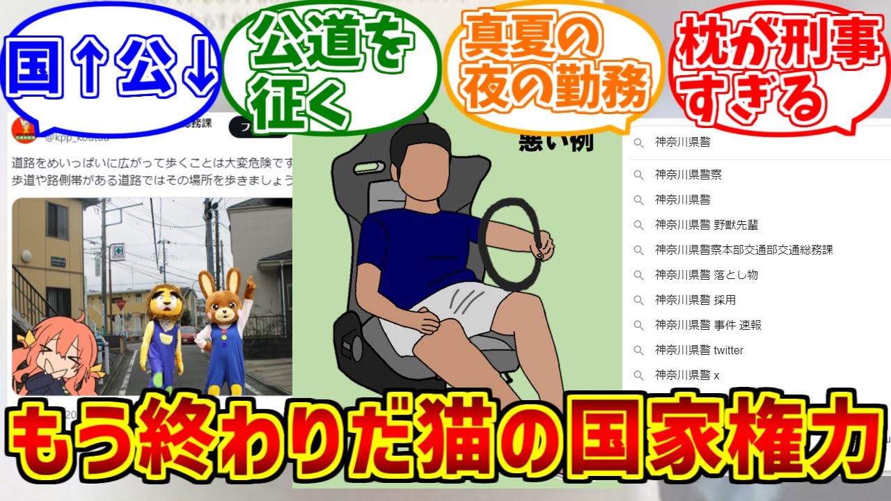 敗戦国家権力ガバアナ県警が心の底から好きな人達の反応集【市民の味方】【正義の化身】【交通安全】【神奈川県警察】