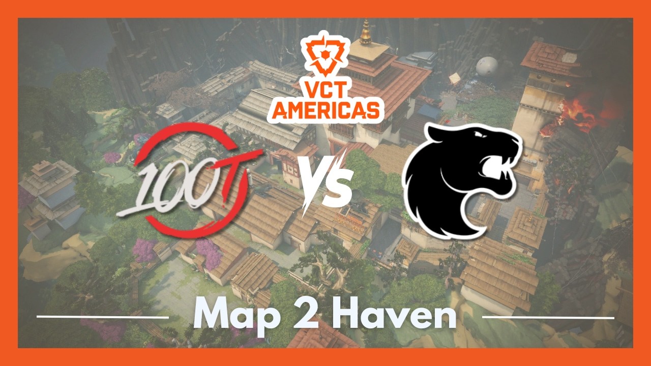 100T vs FUR | VCT Americas Stage 1 Groups | Map 2 Haven
