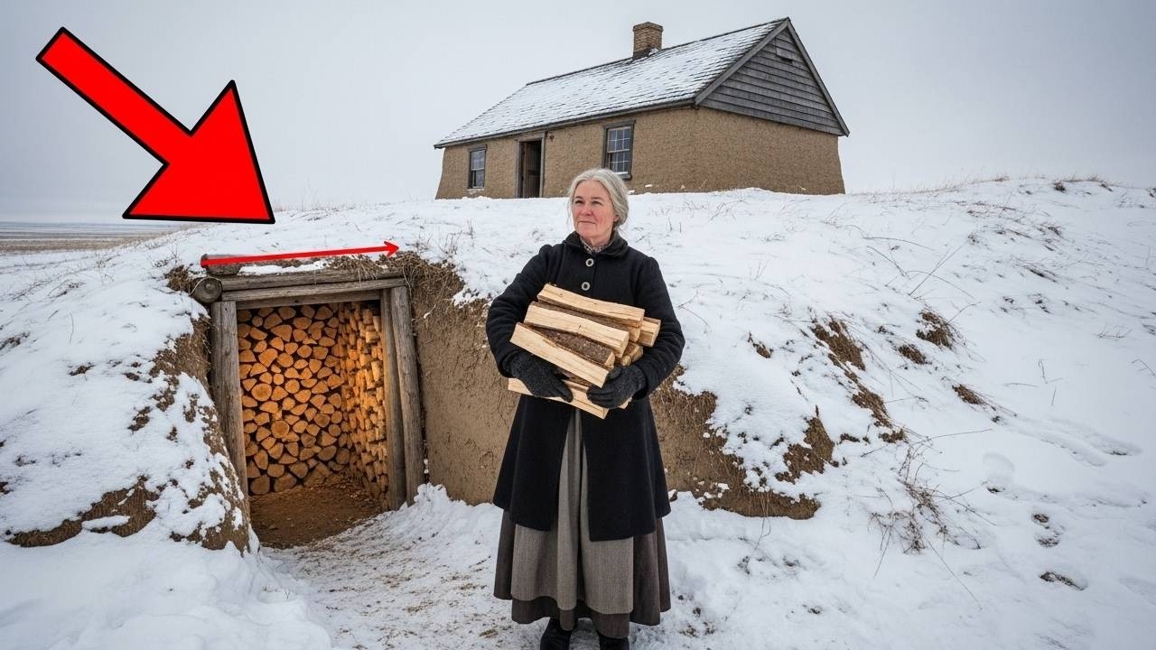 She Hid Her Dugout Cabin Beneath Her Home — And Her Firewood Stayed Dry All Winter
