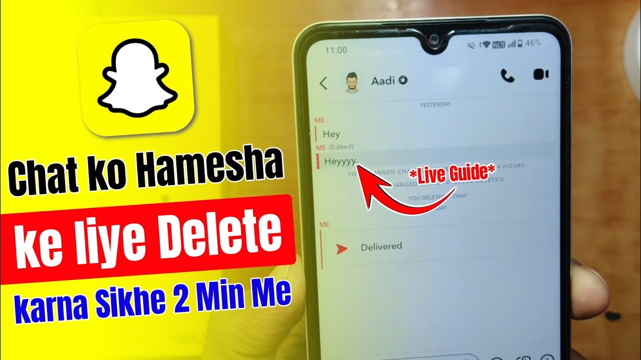 Snapchat ki Chat Permanently Delete kaise kare | Snapchat ka Message kaise delete kare dono taraf se