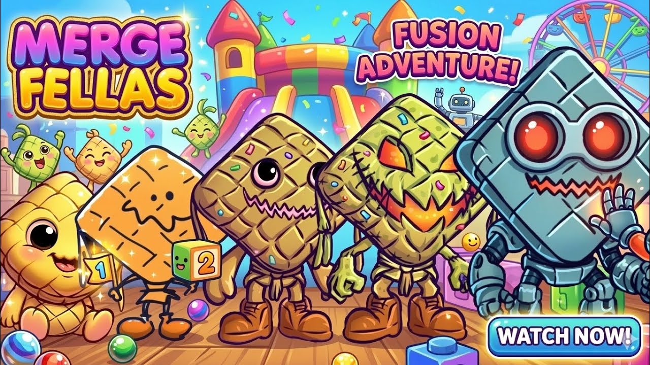 MERGE FELLAS: Ketupat, Kupat, Kepet, Kepot Evolution! ⚔️ Fusion Go!
