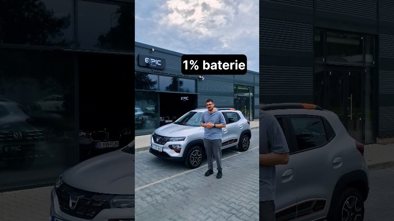 Cati km poti merge intr-un Spring cu 1% baterie? #dacia #spring #autonomie