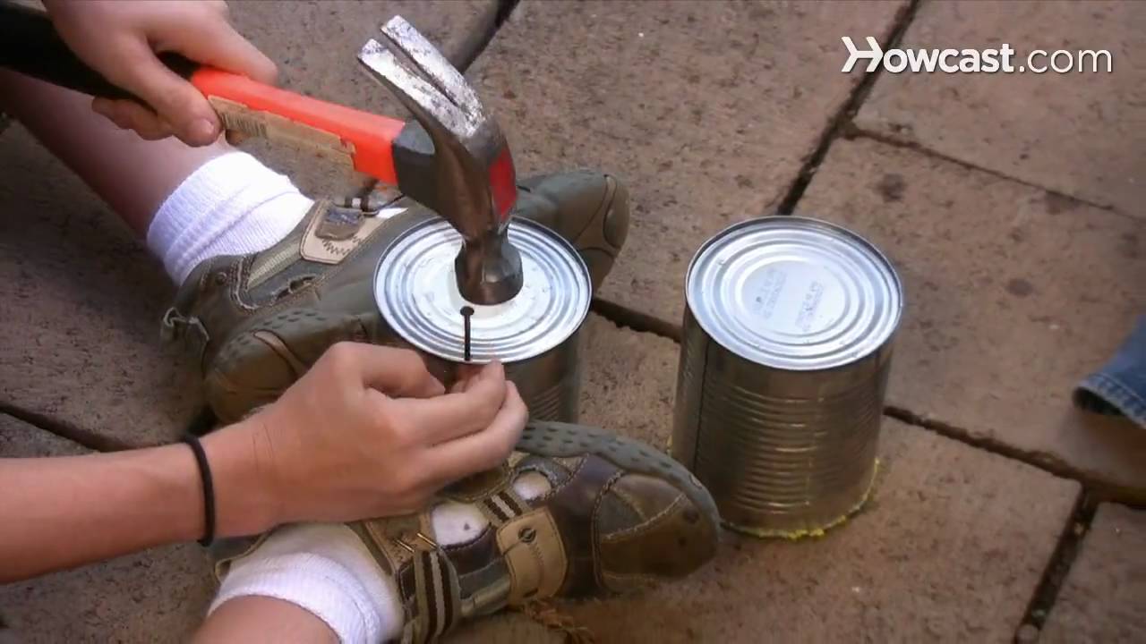 How to Make Stilts Out of Old Cans
