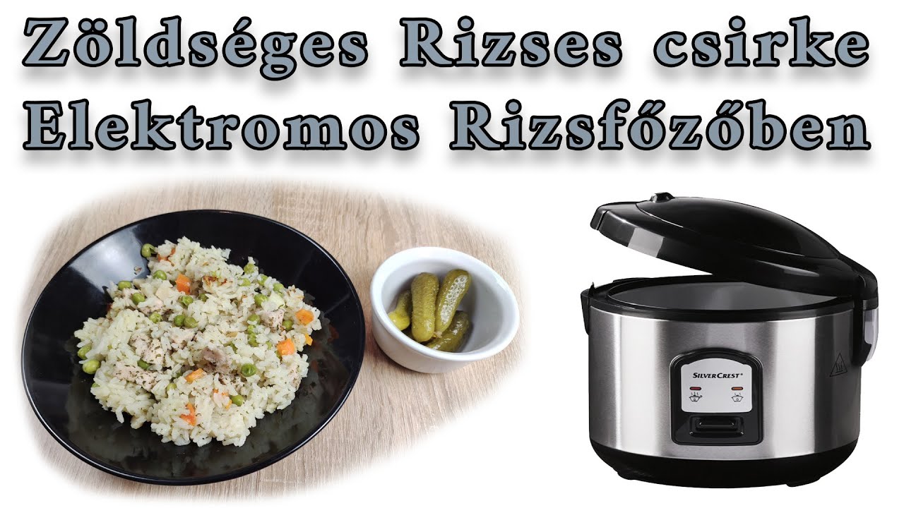 Zöldséges rizses csirke - fél óra alatt - elektromos rizsfőző edényben