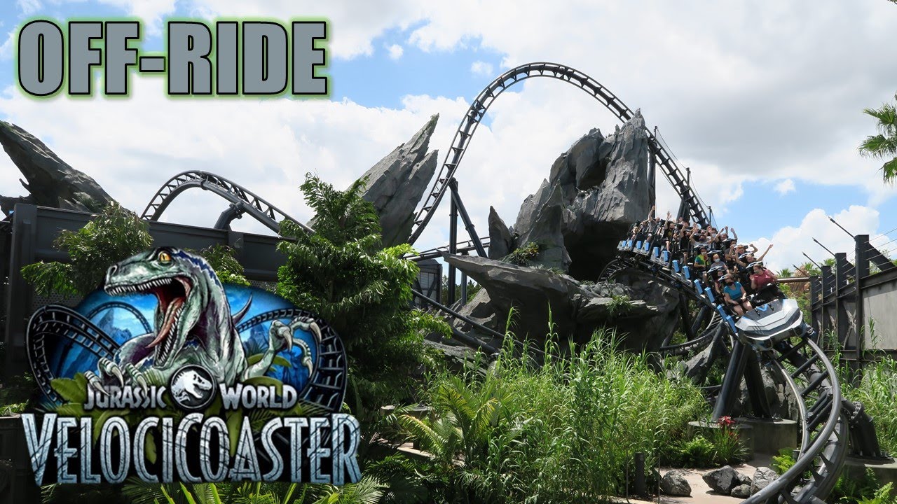 Velocicoaster Off-Ride Footage, Islands of Adventure New Jurassic World Coaster | Non-Copyright