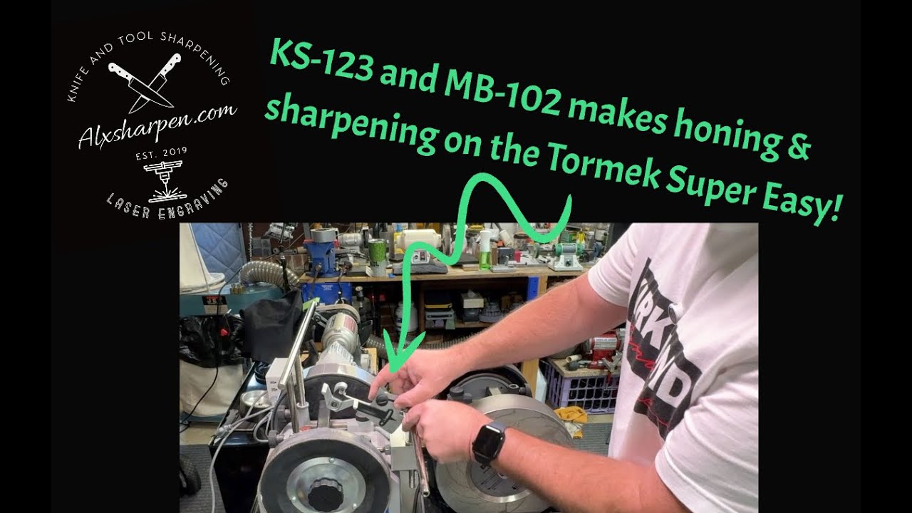 KS-123 and MB-102 makes honing and sharpening on the Tormek Super Easy!