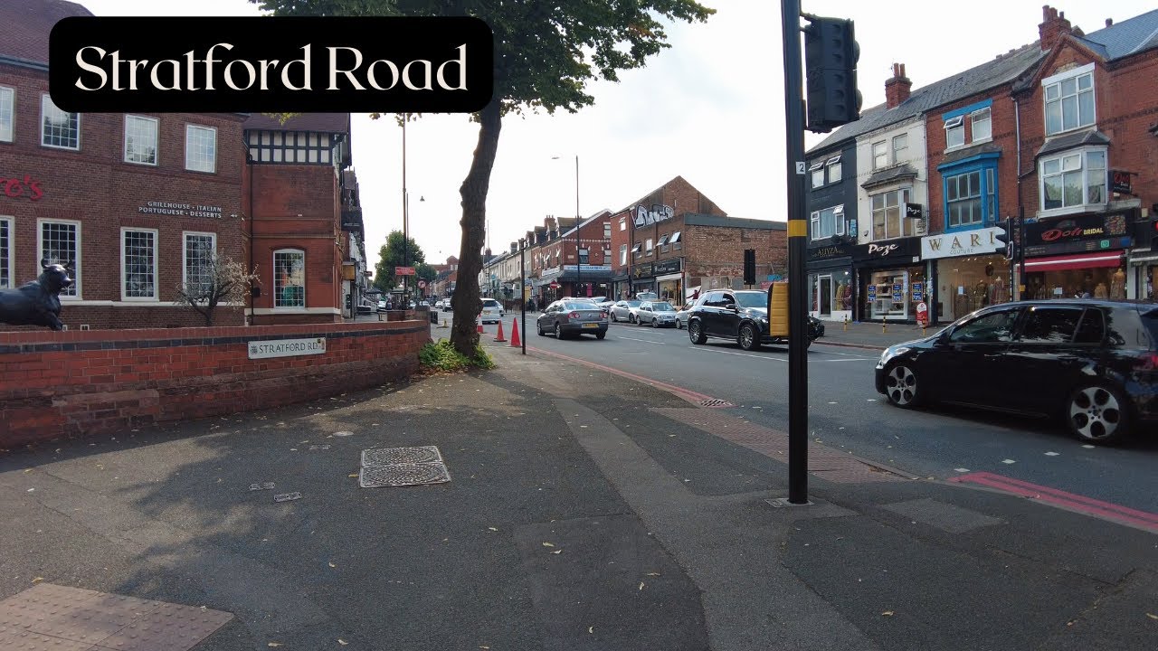 STRATFORD ROAD VIRTUAL WALK PART 1 | BIRMINGHAM 2022 | TOWN  AND CITY WALKS