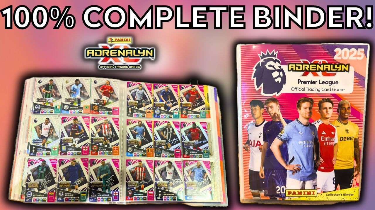 ALL CRYSTAL CRESTS, LE'S & MORE! | PANINI ADRENALYN XL PREMIER LEAGUE 2025 | COMPLETE BINDER UPDATE!