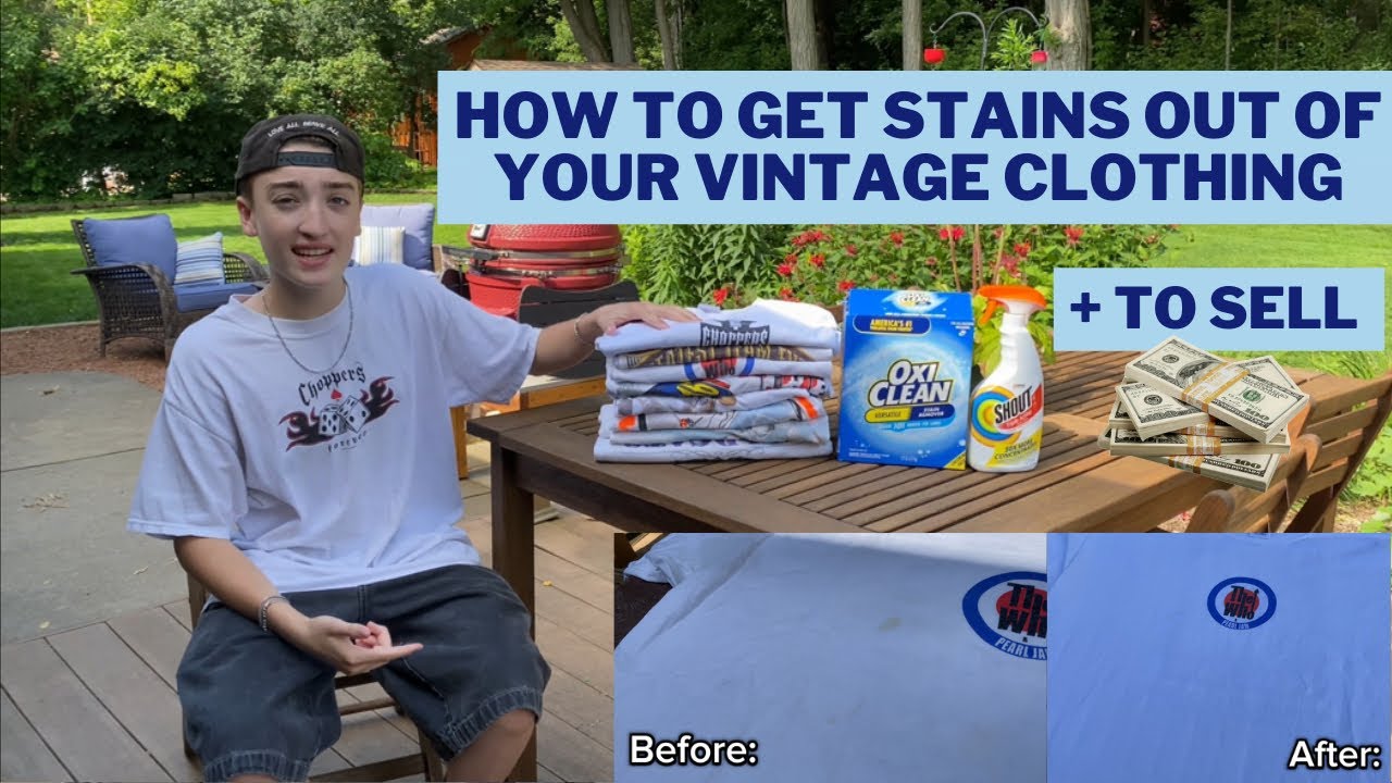 How To Get Stains Out Of Your Vintage Clothing