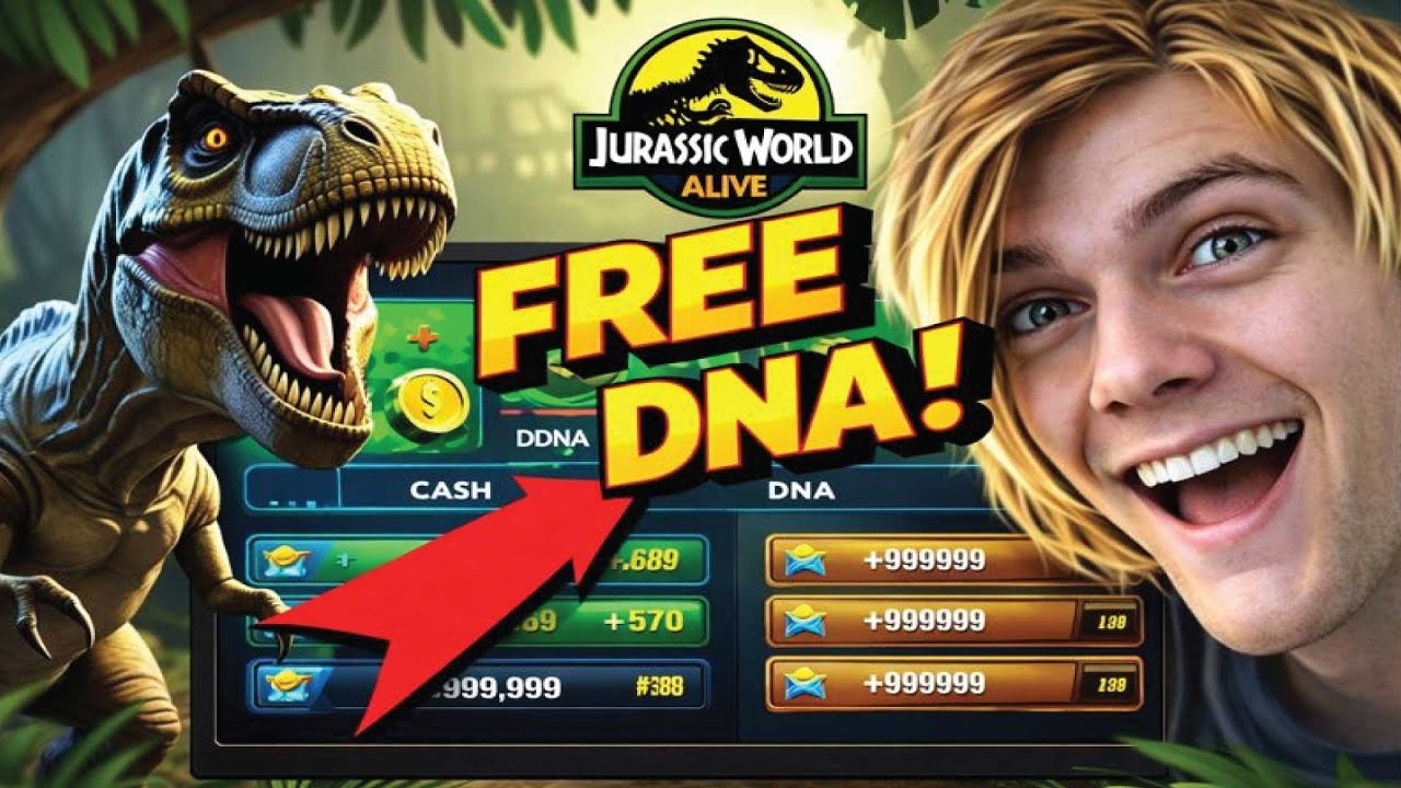 Jurassic World Alive Hack 2026 – Unlimited Cash & DNA MOD Menu (UPDATED)