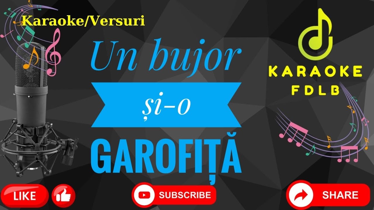 Un bujor si-o garofita 🛑Re minor🛑//Karaoke//Versuri//Negative//Populara/Ardeal/Moldova/Doine/Manele