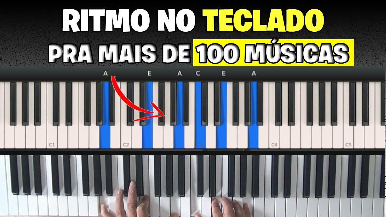 Com Esse RITMO NO TECLADO Você TOCA Mais de 100 MÚSICAS