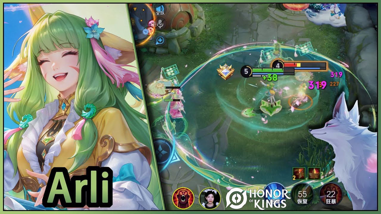 Arli｜Beautiful collaborative skins｜Skins colaborativas bonitas｜HOK x Fox Spirit Matchmaker