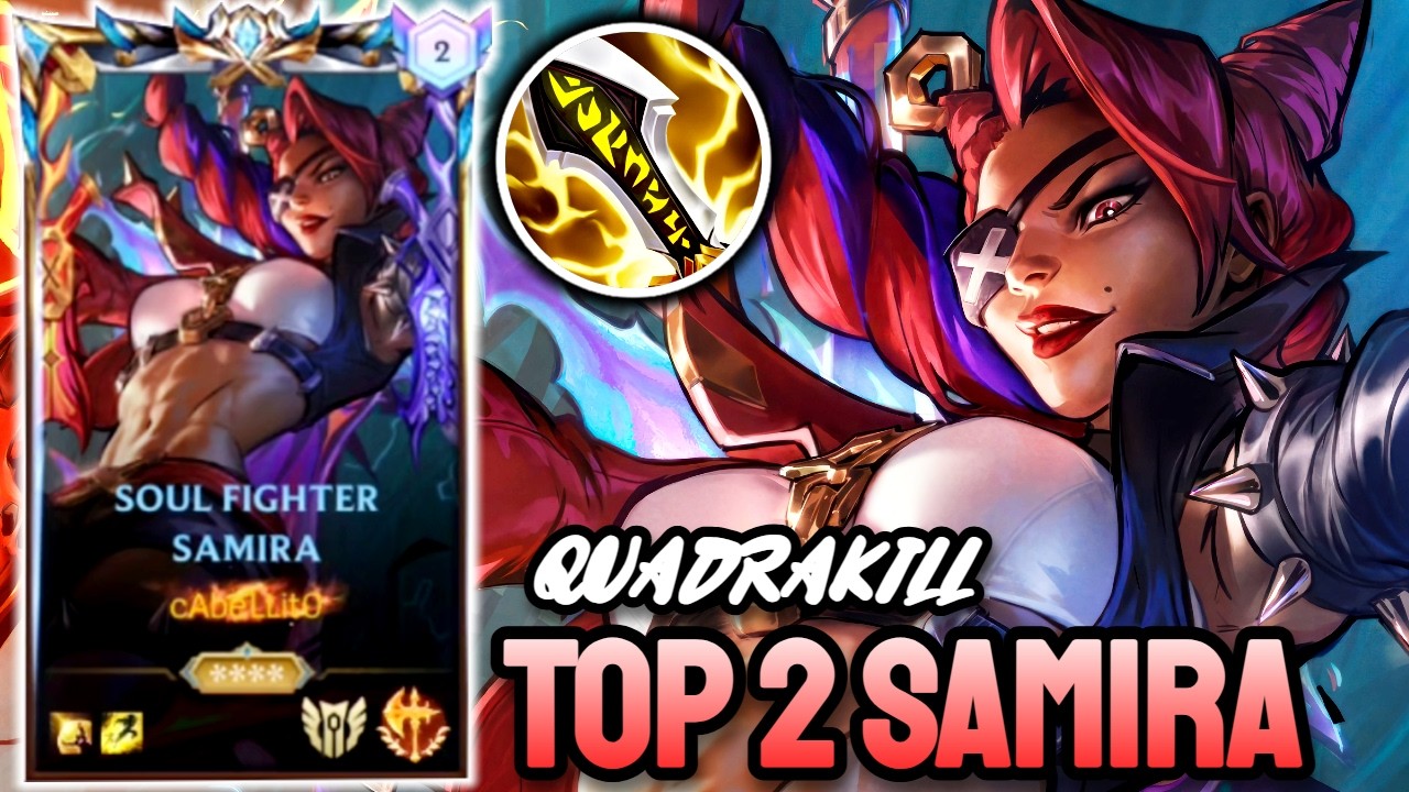 WILD RIFT SAMIRA - TOP 2 SAMIRA GAMEPLAY - CHALLENGER RANKED