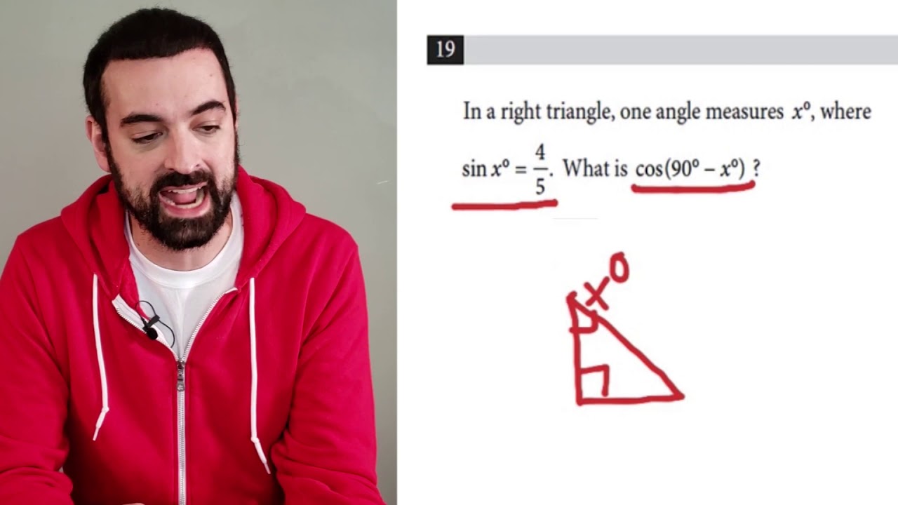 SAT Sin Cos Questions - The SAT will ONLY ask about trig functions in this format
