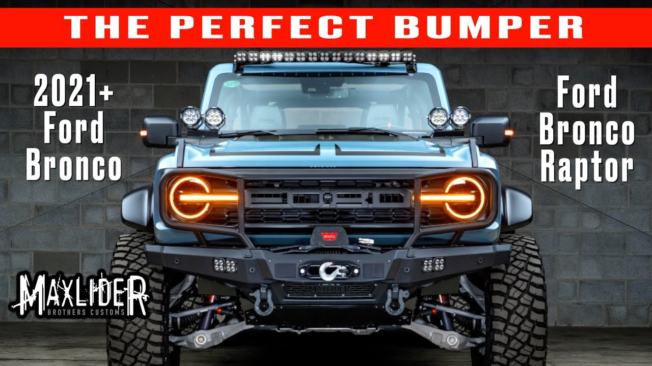 The PERFECT Modular Front Bumper For 2021+ Ford Bronco & Bronco Raptors - MAXLIDER Brothers Customs