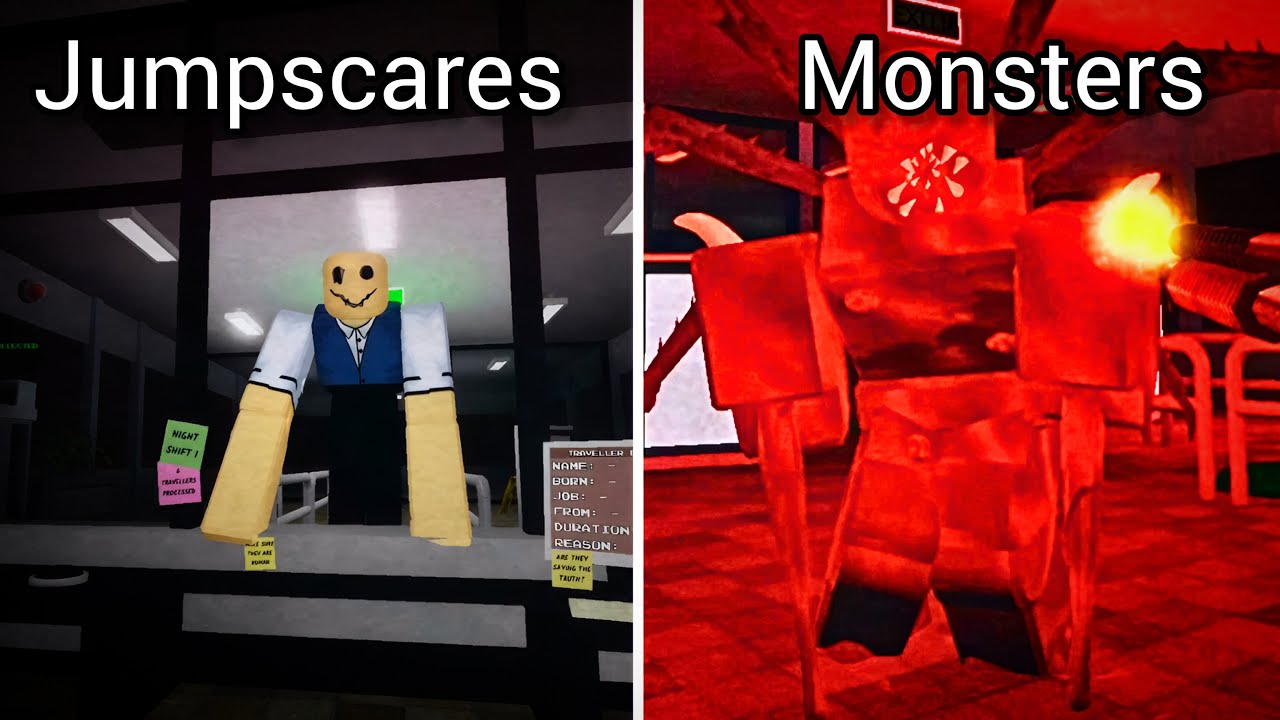 All Jumpscares and Monsters in Roblox Terminal 13