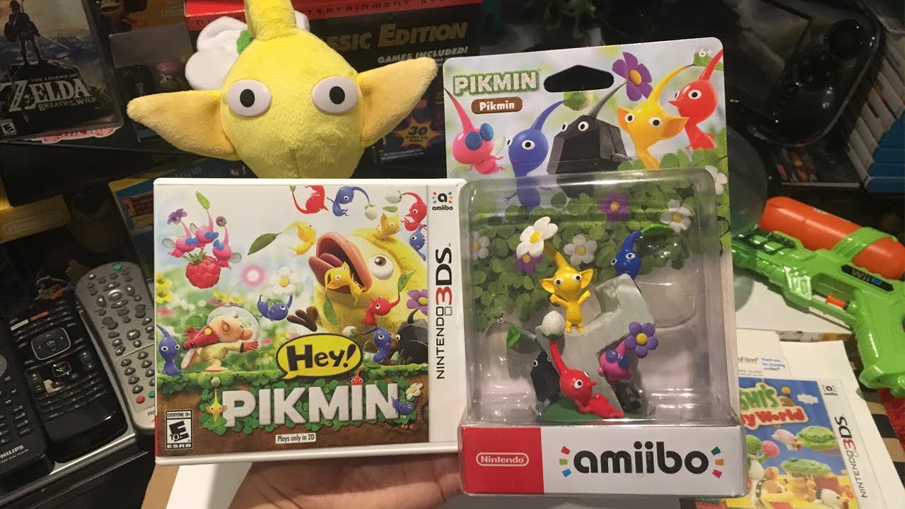 Hey! Pikmin 3DS UNBOXING & AMIIBO Review!! All New Side-Scrolling 2D Levels