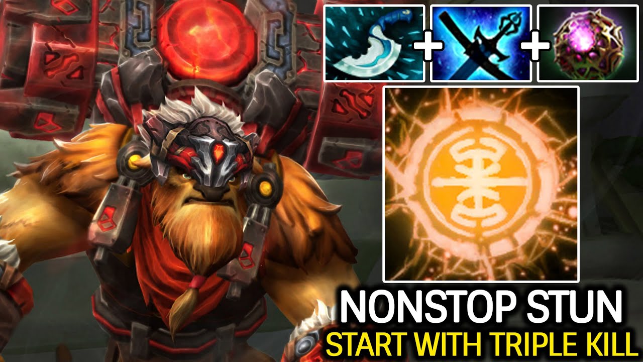 Earthshaker Overpowered Mid &ndash; Start with Triple Kill Dota 2
