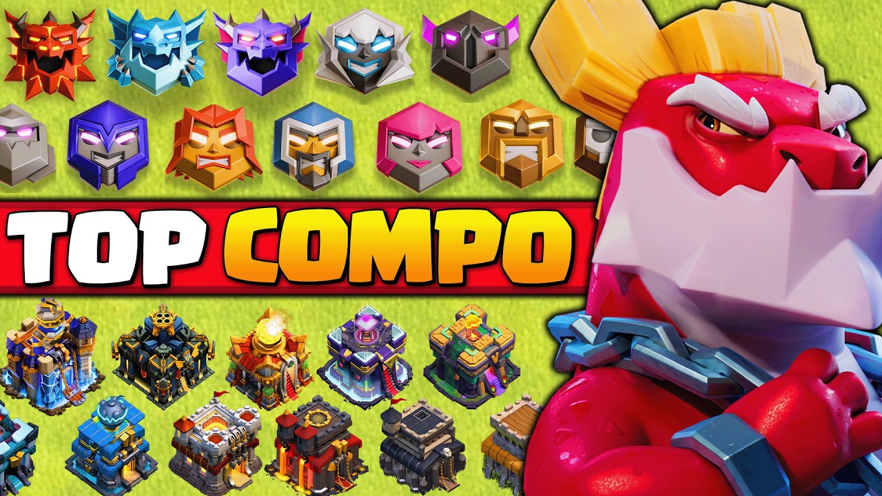 Les COMPOS qui font monter TOP 1 Monde en Ranked ! 🔥 Clash of clans