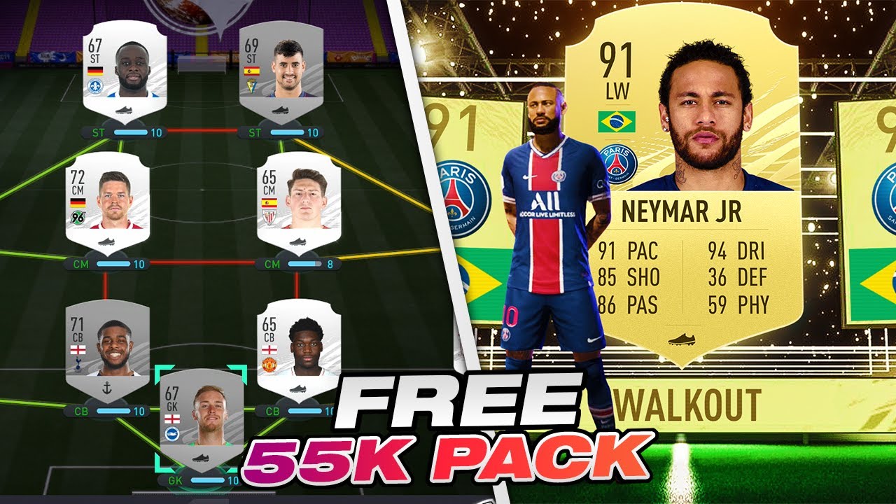 HOW TO GET A FREE 55K PACK USING SILVER PLAYERS!! FIFA 21