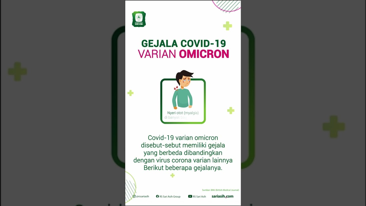 Gejala covid 19 Varian Omicron || RS Sari Asih Group #Shorts