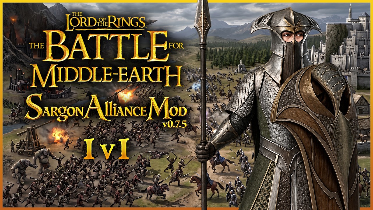 MIRKWOOD vs GOBLIN TOWN | The Battle for Middle-earth / Sargon Alliance Mod v0.7.5