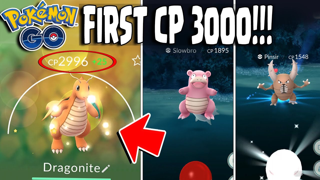 Pokemon GO | CP 3000 DRAGONITE!! & Super Rare Pokemon Catches! First CP 3000 Pokemon!