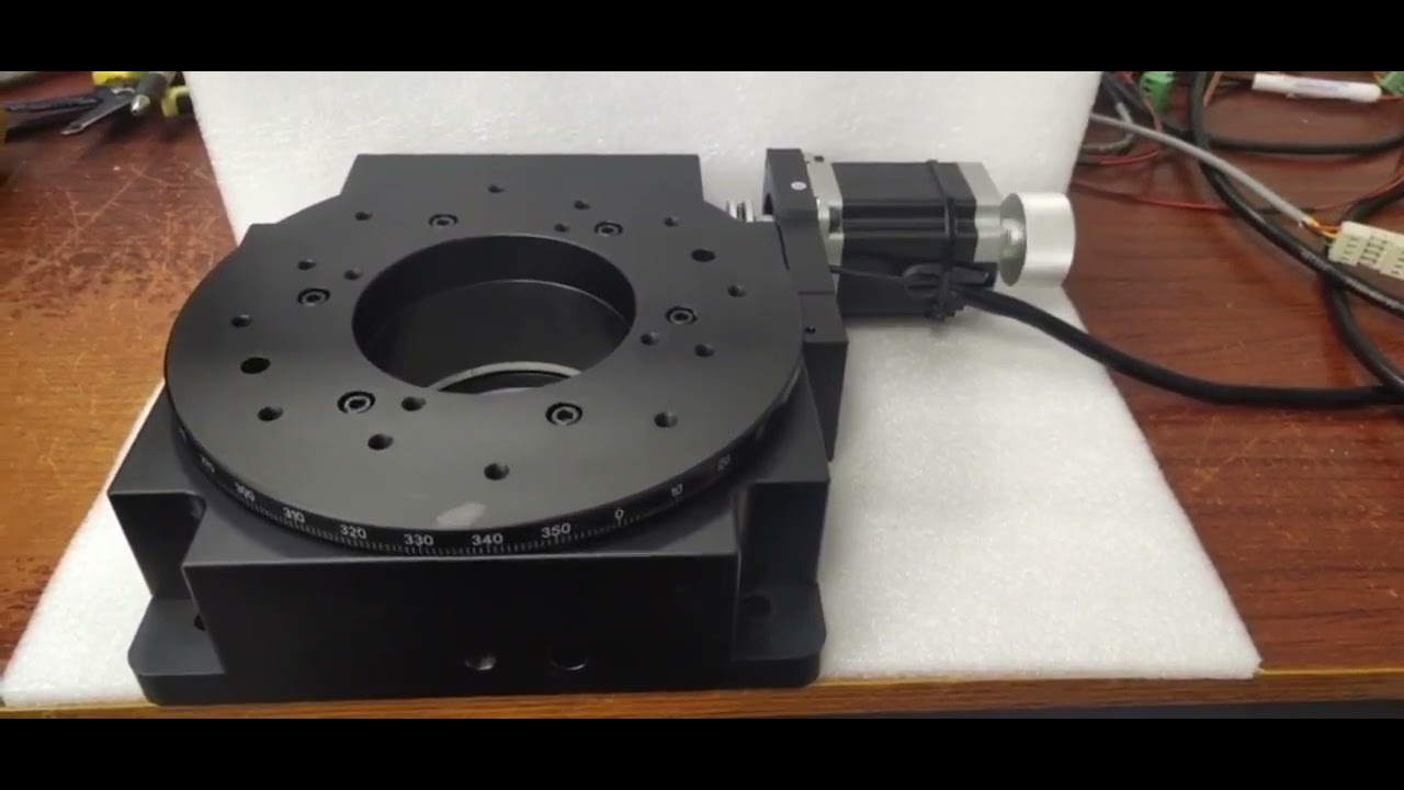 Precision Rotation Stages with Stepper Motors and Closed-Loop Servo Motors - Stepper Motor Rotation