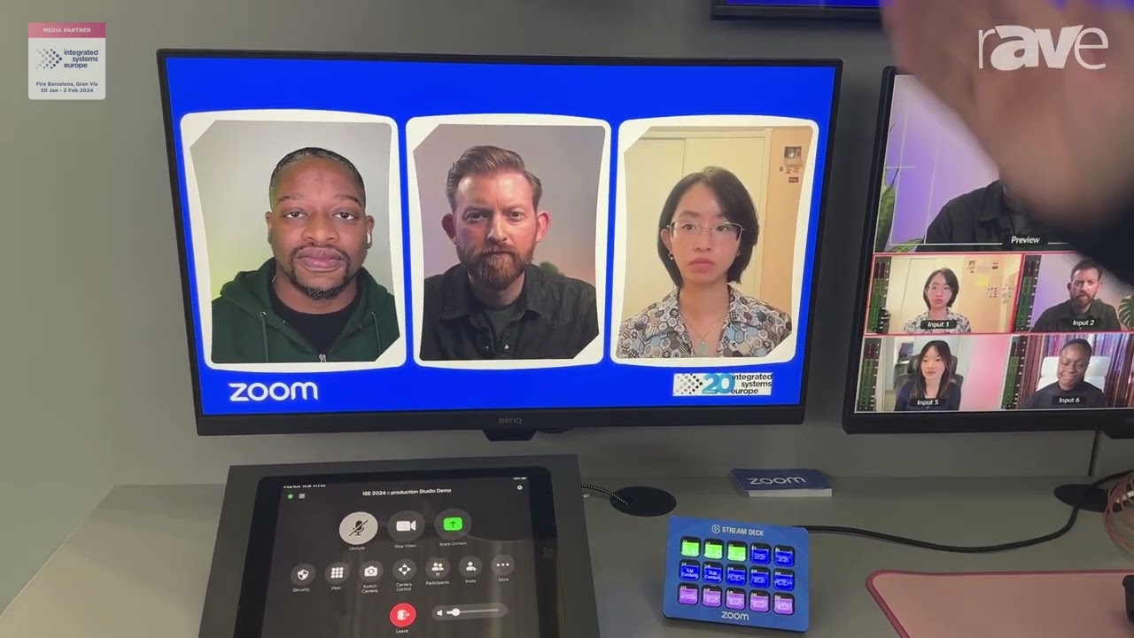 ISE 2024: Zoom Highlights Its Zoom Rooms for Pro AV Solution With Support for NDI, SDI and Dante