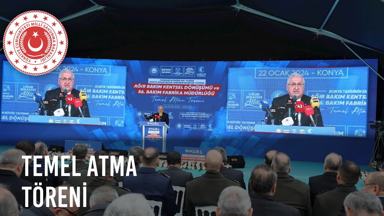 Bakan Yaşar Güler, Konya’da 56’ncı Fabrika Bakım Müdürlüğünün Temel Atma Törenine Katıldı