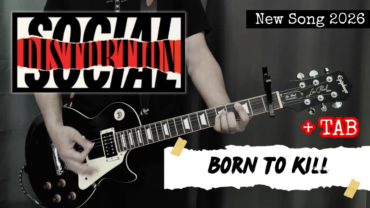 Social Distortion - Born To Kill (Guitar Cover + TAB on Screen)