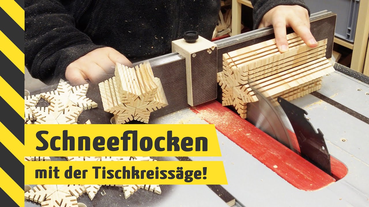 ✨ Holz-Schneeflocken-Sterne selbst gebastelt · Nur mit der TKS ✨