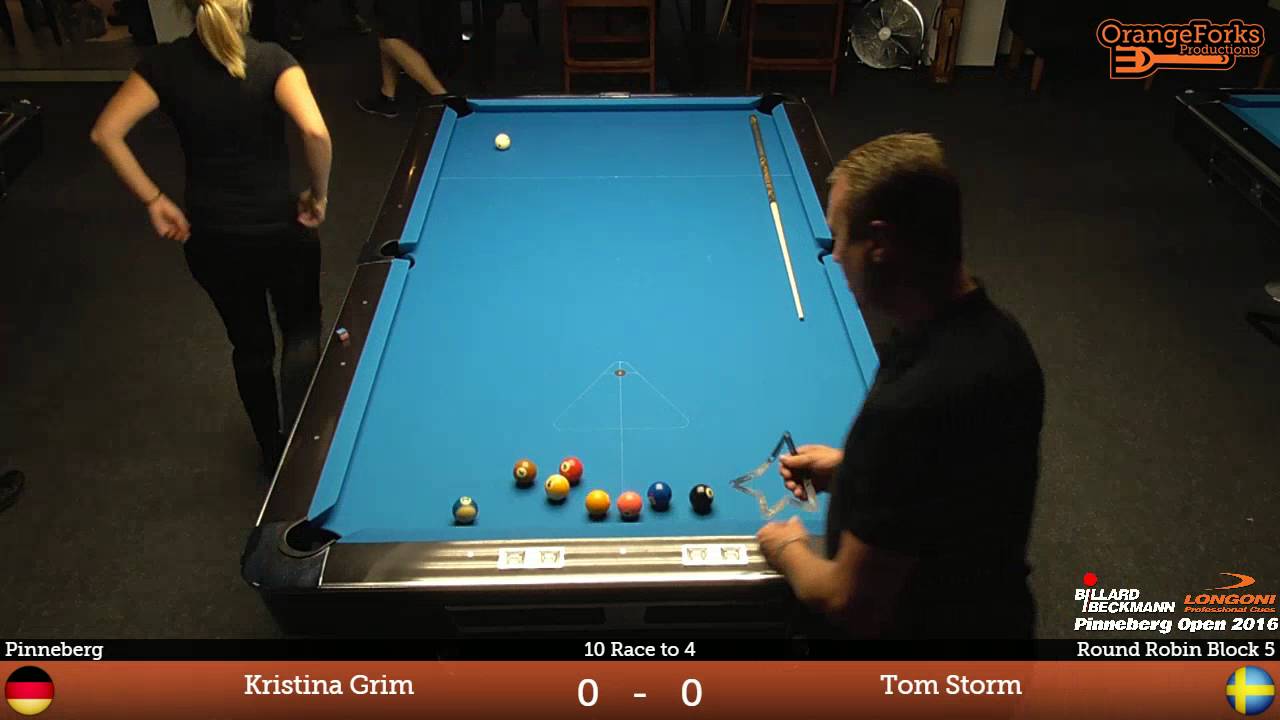 Kristina Grim (GER) v Tom Storm (SWE) | Pinneberg Open 2016 | Round Robin Block 5