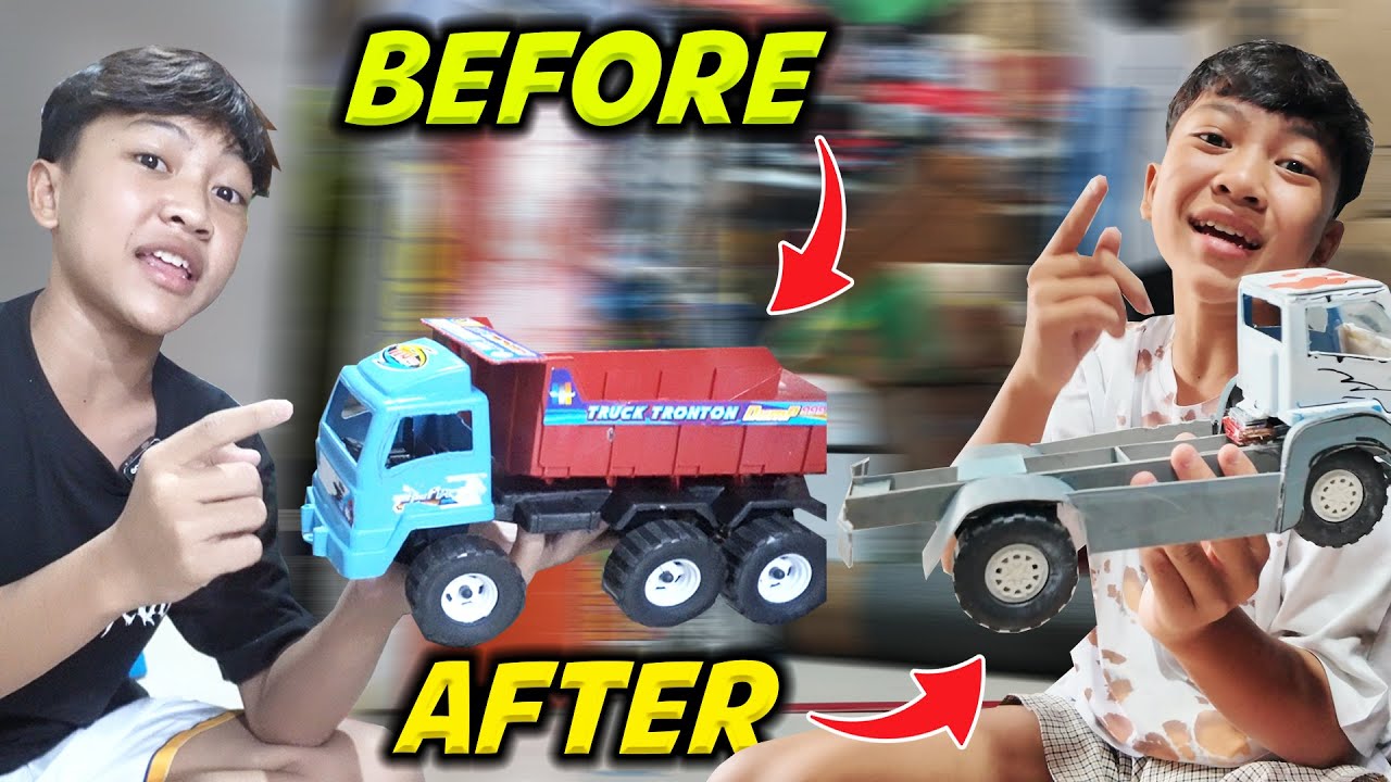 DIMAS MODIF TRUK PLASTIK JADI APA YA??