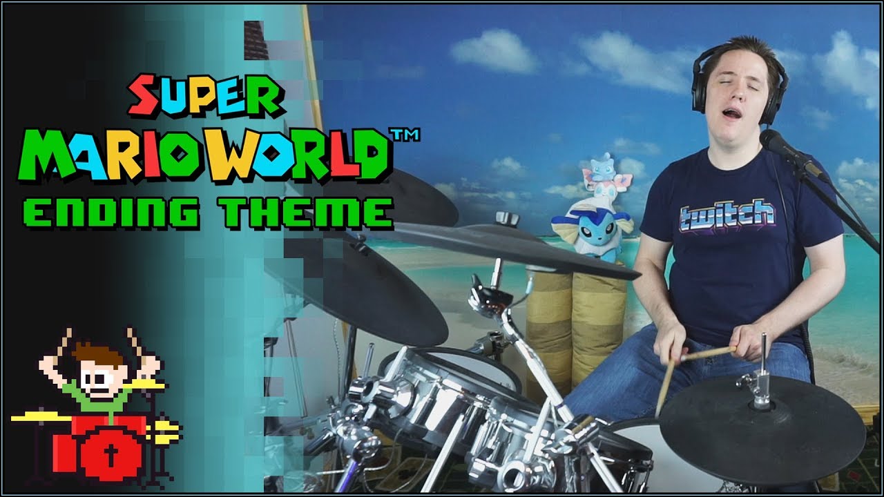 Super Mario World Ending Theme On Drums!