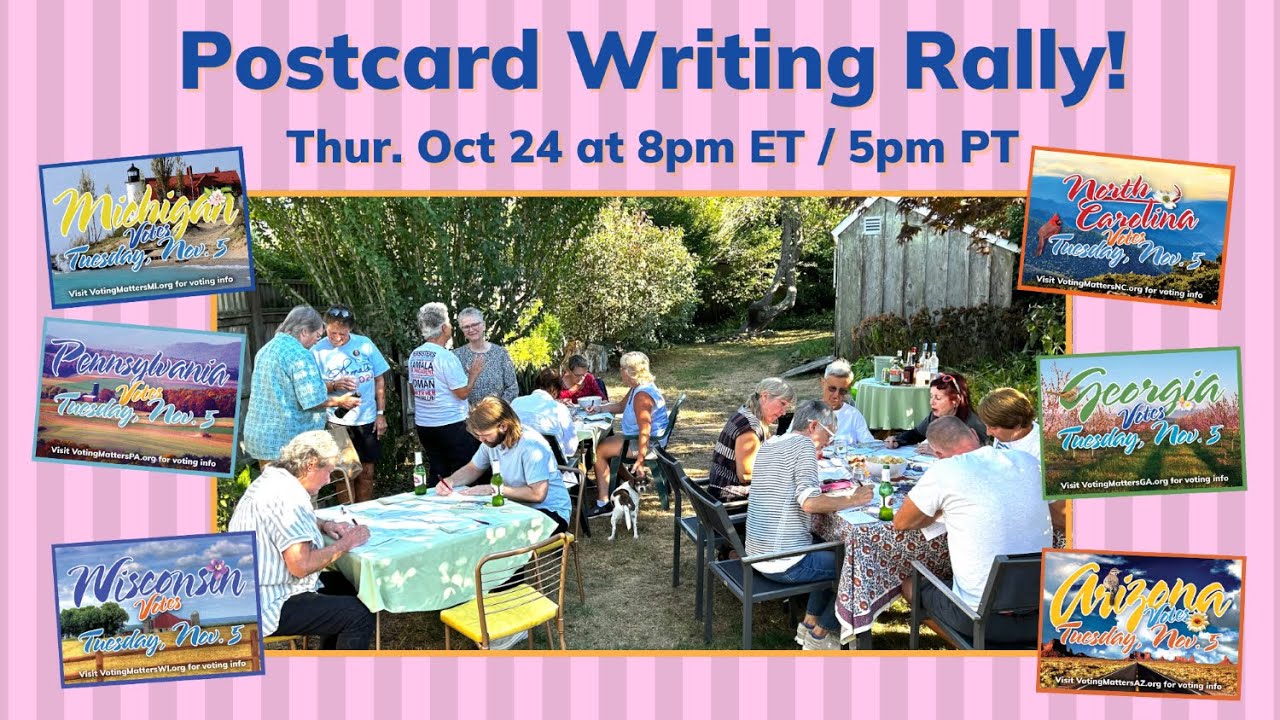 Postcard Writing Rally