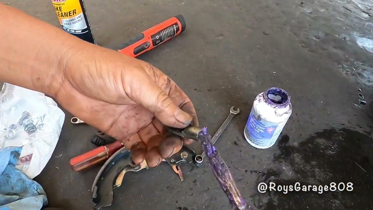 How to Do A Complete Rear Brake Job (Replace Wheel Cylinder, Brake Shoe, & Drum)!!!