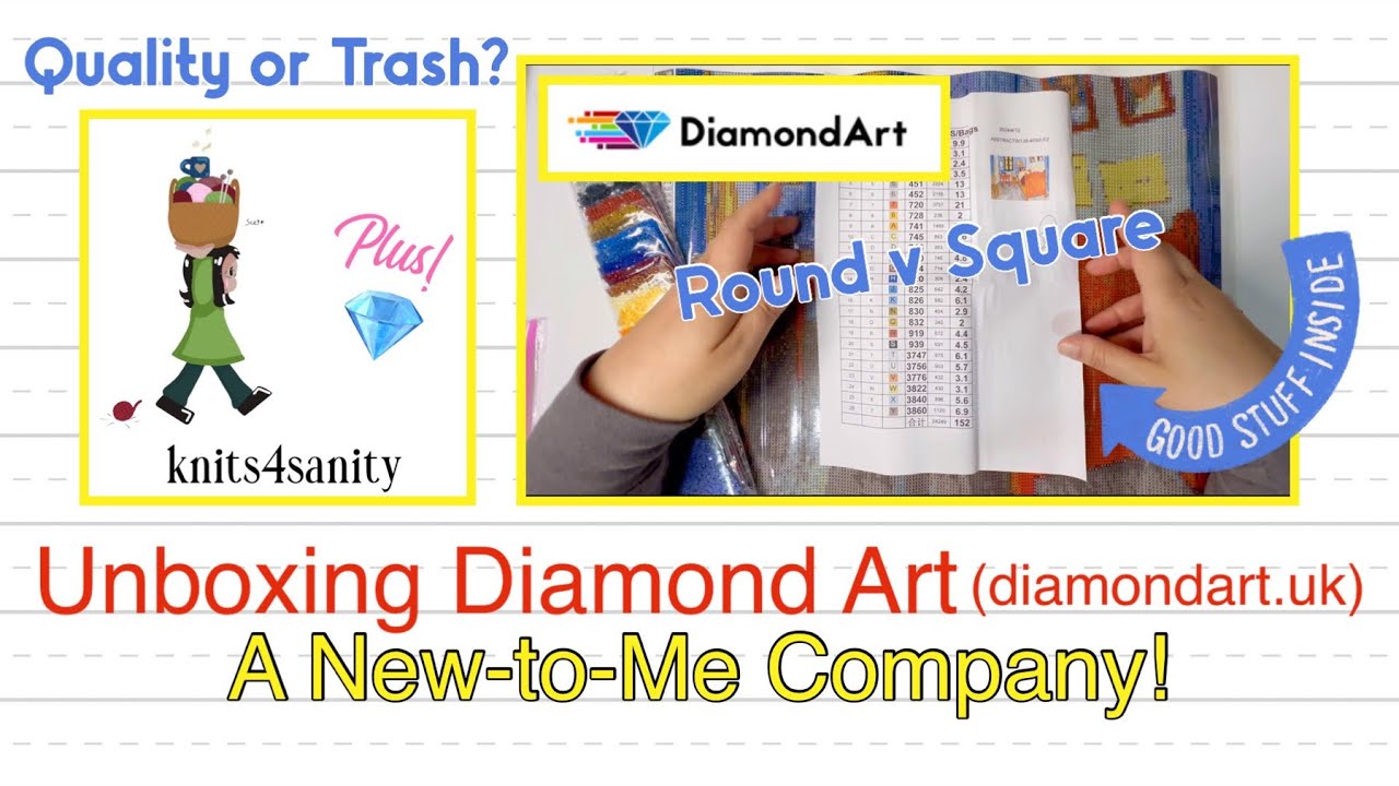Unboxing a NewToMe Company- DiamondArt.uk! How does it compare? Diamond Painting Art