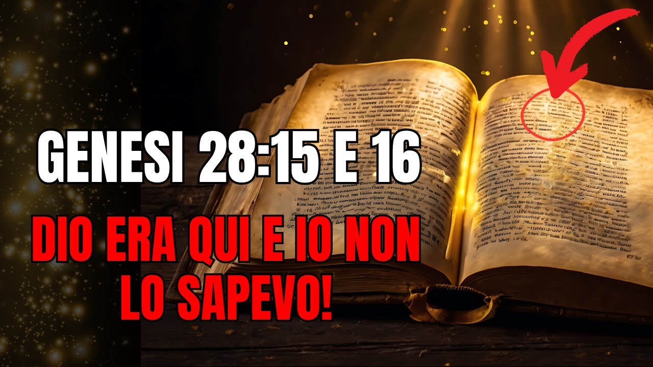 PREGHIERA DEL MATTINO | GENESI CAPITOLO 28 VERSETTI 15 E 16 – DIO ERA QUI E IO NON LO SAPEVO!