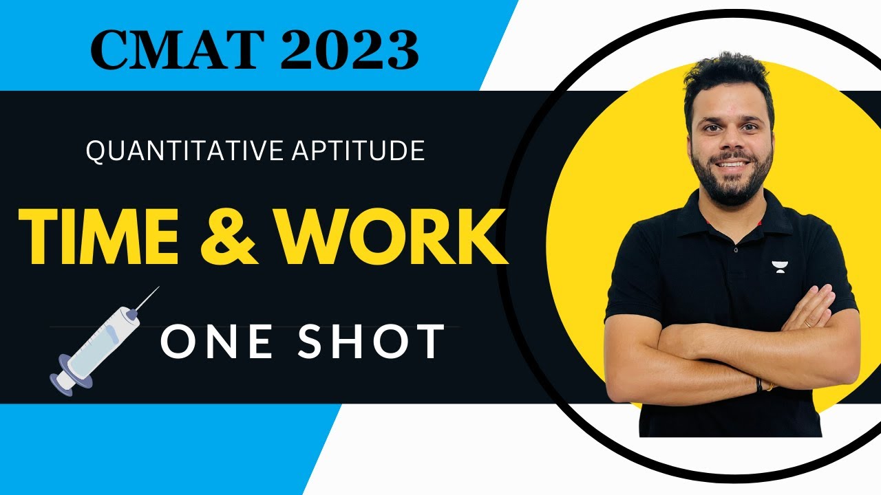 CMAT 2023 - Time & Work One Shot by Udit Saini | Quant | #cmat
