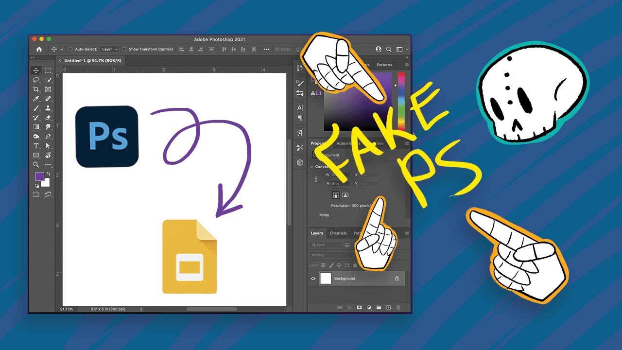How to Fake Photoshop using Google Slides - XArtEducation: Episode 1