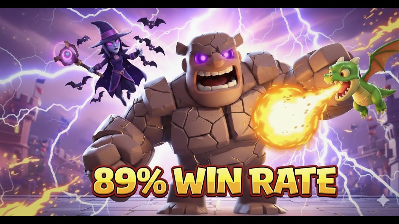 GOLEM DOUBLE WITCH DECK DESTROYS TOP LADDER 💀🧙‍♀️🔥
