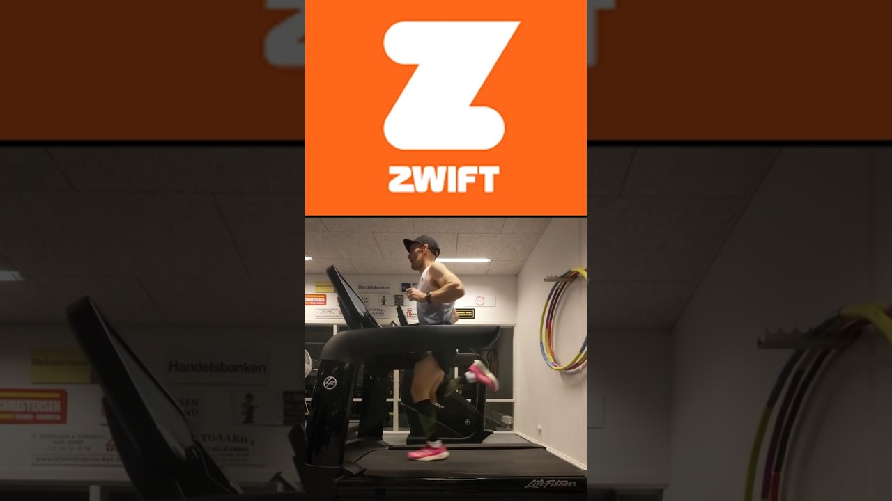 Zwift Running - Снежная погода у меня дома - Бег на беговой дорожке 
