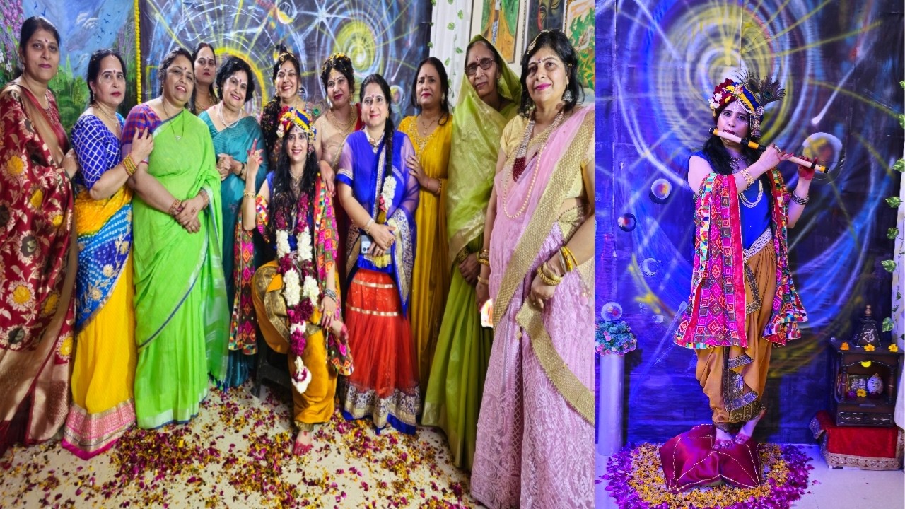 कृष्णा संग फूलों की अद्भुत होली // Holi celebration// फूलों की होली// होली के रंग कृष्ण के संग ♥️🙏