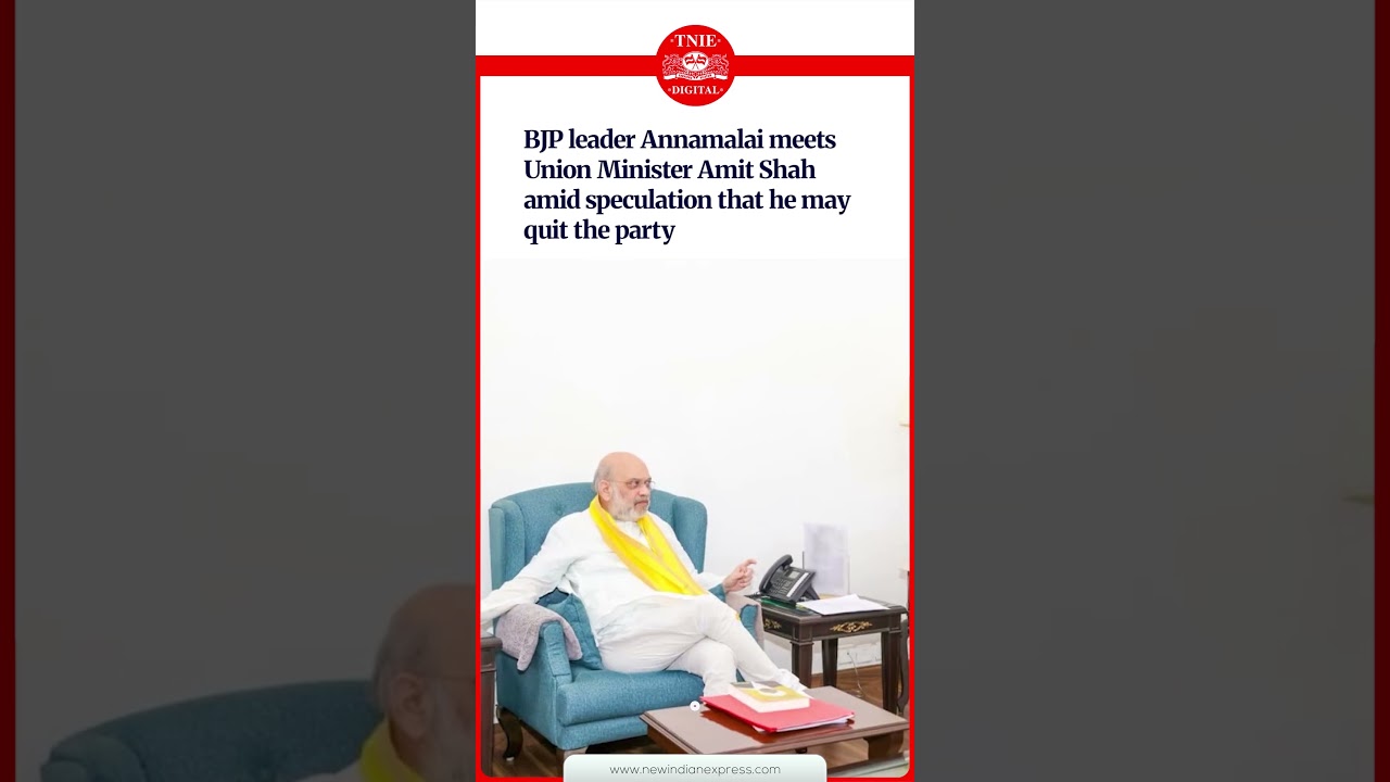 Annamalai meets Amit Shah amid speculation over his reported exit from BJP