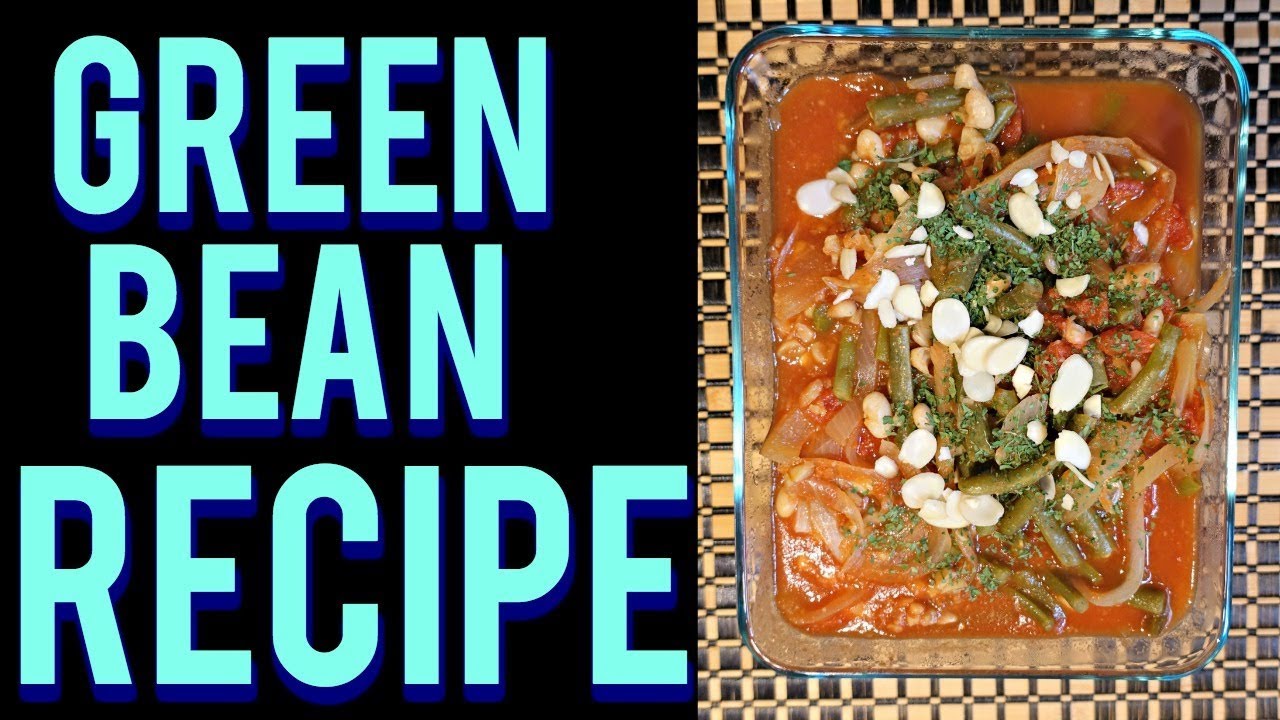 Vegan Lebanese Green Bean Stew Crock Pot Recipe| Dr Dray